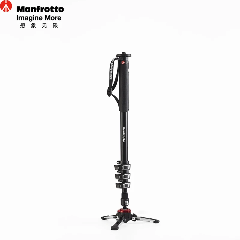 Manfrotto Новый XPro монопод 4 раздел Алюминий с fluidtech База стабильной Гибкий Мобильный