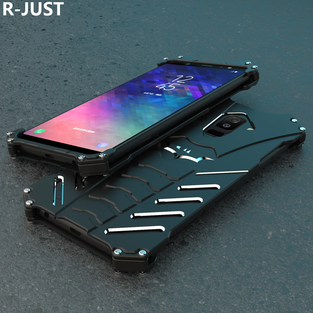 Чехол для Samsung Galaxy A6 Plus 2018 роскошный жесткий металлический Алюминиевый