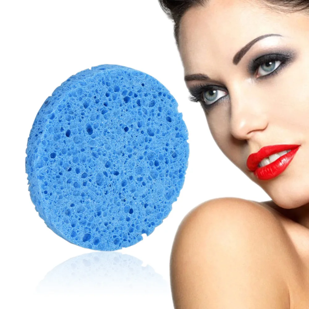 

Natural Wood Fiber Facial Puff Face Cleanse Washing Sponge Exfoliator Cleansing Sponge Puff Facial Cleanser 11.29