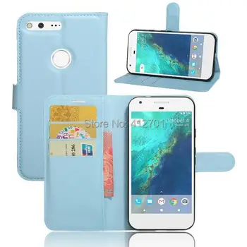 

100pcs/lot Free shipping Litchi Lychee Wallet Stand Flip PU+soft TPU case for Google pixel 5.0" for Google pixel XL 5.5"