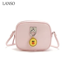 Brown Bear Cute Women Shoulder Bags Cony Rabbit Small Yellow Duck Cross Messenger Bag Sweet Girl Flap Christmas New Year Gifts