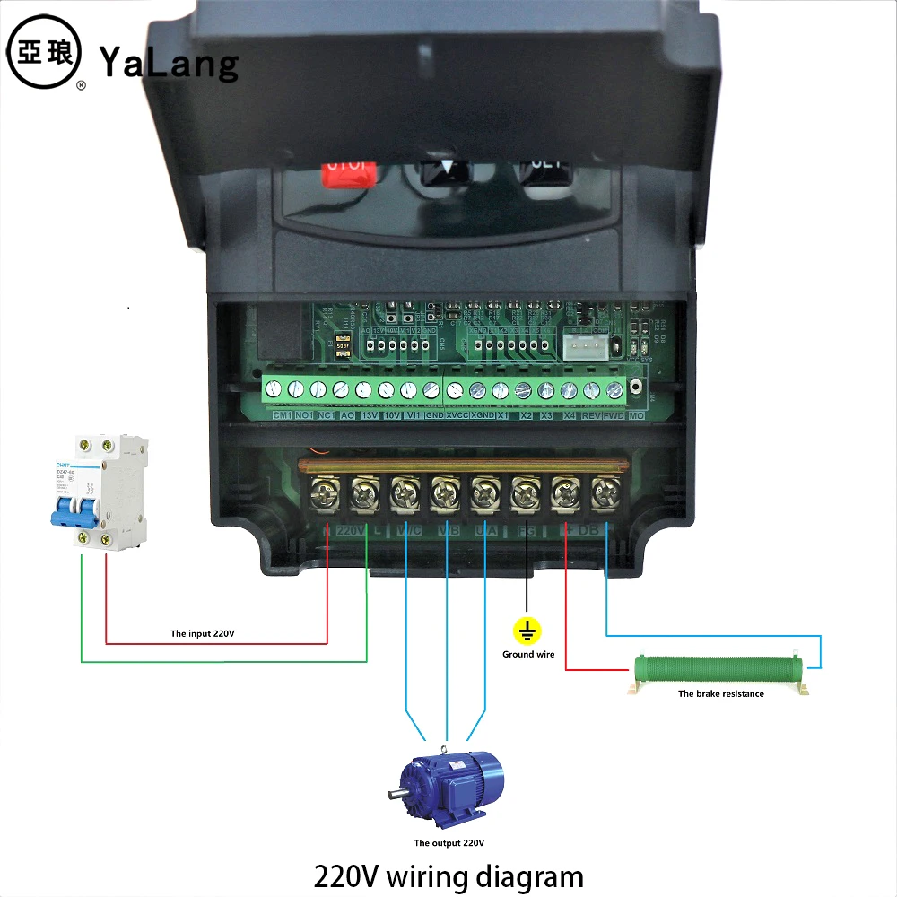 220 кВт 220 В VFD инвертор 3 кВт 4 кВт преобразователь частоты 1P вход 3P выход в для ЧПУ мотор шпинделя