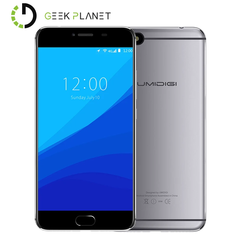 Оригинальный смартфон UMIDIGI C NOTE UMI Android 7 0 3 Гб ОЗУ 32 ПЗУ MTK6737T 1 5 ГГц четырехъядерный