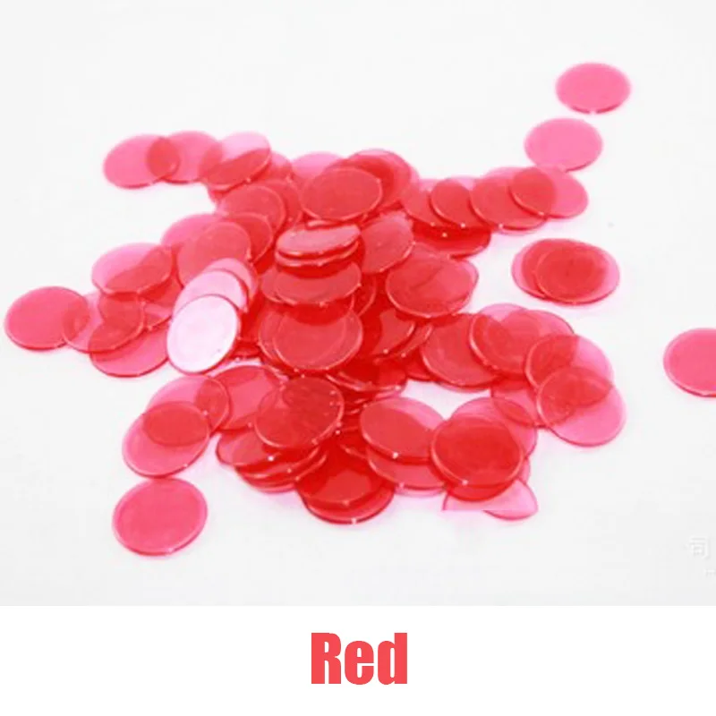 Baby counting toys Montessori Math Toys Learning Education 100pcs Learning Resources Color Plastic coin Bingo Chip Children Kids