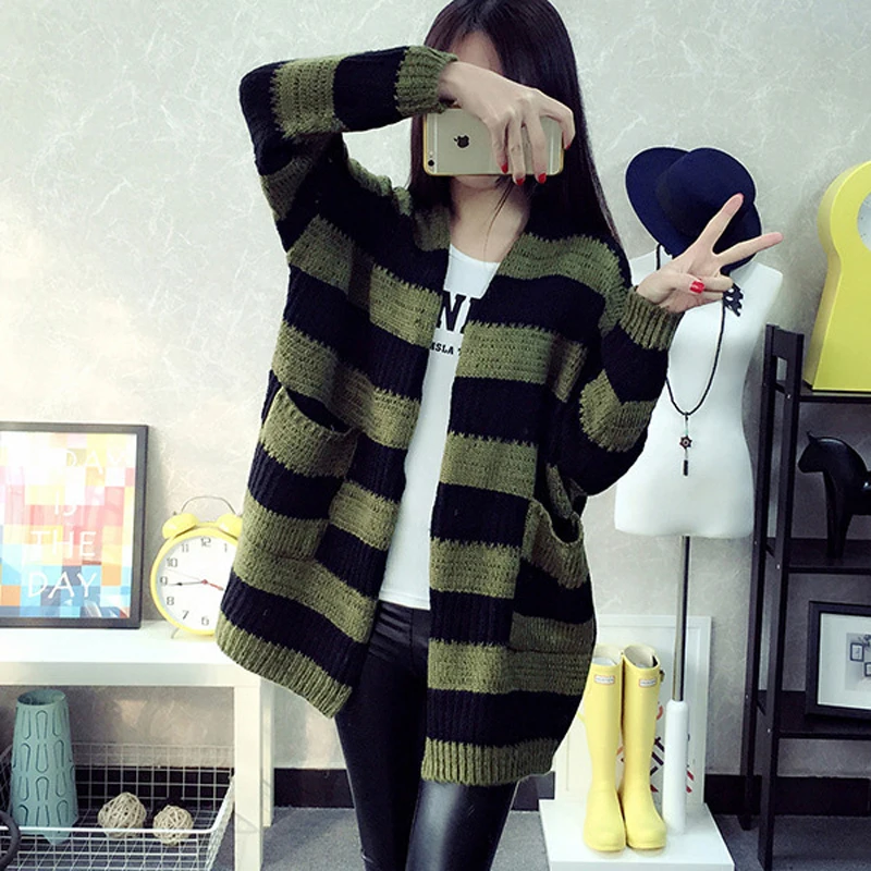 

2016 autumn female V-neck stereo all-match loose wool cardigan sweater pattern