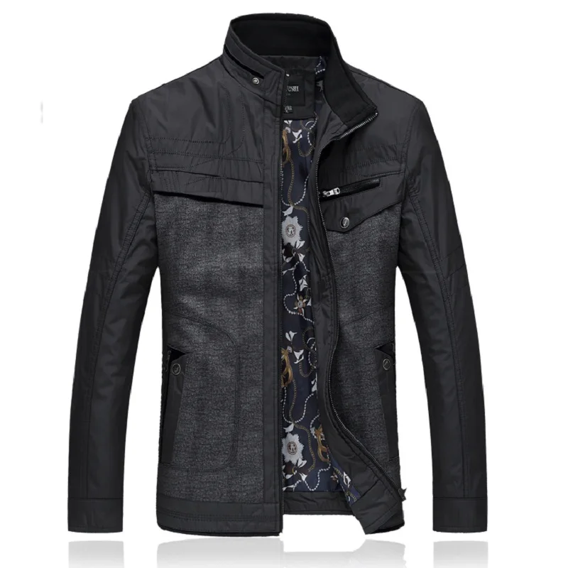 2016 new arrival autumn high quality cotton men's casual jacket, dark