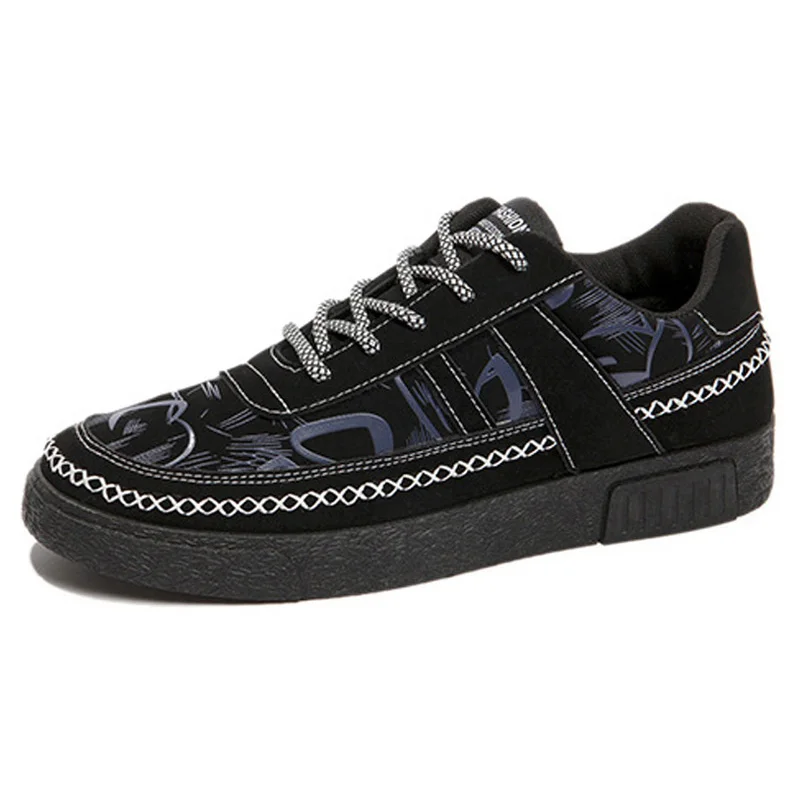 

Men Casual Shoes Spring Platform Shoes Man Sneakers Canvas Shoes Male Lace-up Moccasins Youth Mixed Color Trend Shoes Footwear
