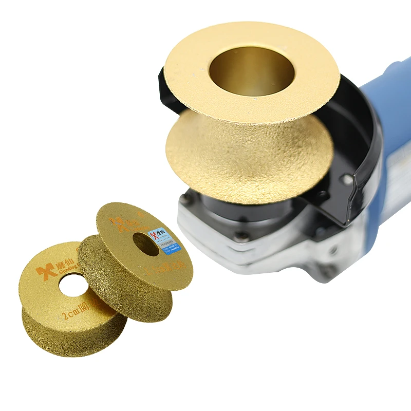 Brazing diamond angle grinder stone grinding wheel semi circular edging