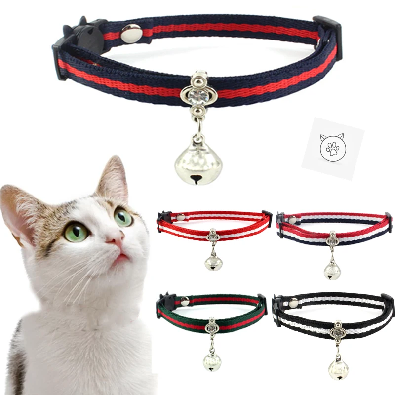 

SUPREPET 1.0 X 30 cm Comfortable Adjustable Ribbon Strap Pet Cat Dog Collar For Kitten Puppy Collars 5 Color