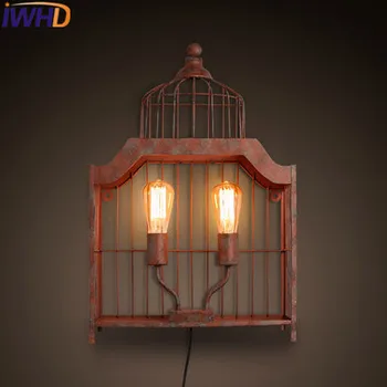 

IWHD American Style Loft Industrial Lighting Wall Lamp Retro Iron wall Lights For Home Light Fixtures Arandelas para parede