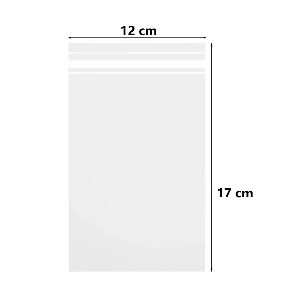 

Ysmile Clear Plastic Bag Reusable Poket Self Adhesive 12*17 CM 100 Piece