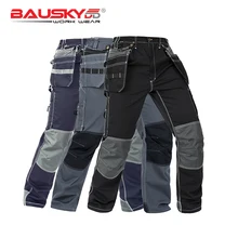 BauskyddB128 Осенняя мужская рабочая одежда рабочие брюки инструмент брюки комбинезоны спецодежда безопасность многофункциональные карманы комбинезоны