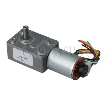 

CNBTR 1:340 Ratio Electric Gear Motor with Hall Encoder Code Disk DC 12V 18rpm