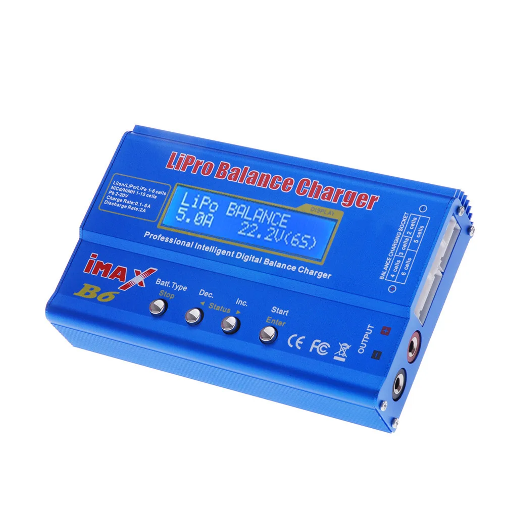 

80W iMax B6 Digital LCD RC Lipo NiMh Battery Balance Charger FOR RC Heli RC Car Battery Do not include the power supply