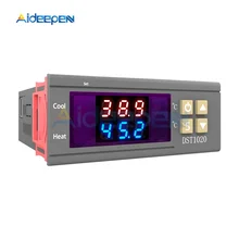 DST1020 DC 12 V-72 V AC 110-230V двойной Дисплей Цифровой термостат регулятор влажности воздуха DS18B20 Сенсор Водонепроницаемый зонд