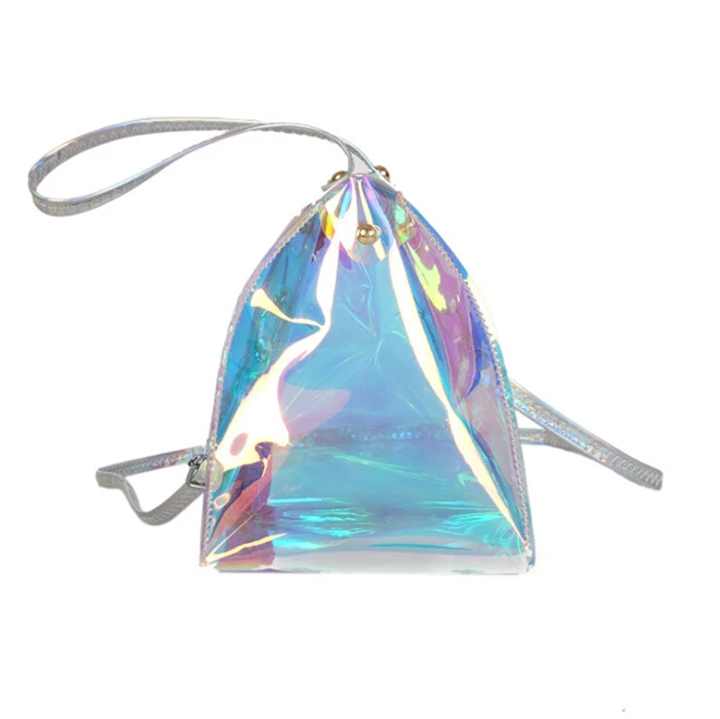 Новые женские сумочки пельменей, ПВХ треугольная посылка, сумки-мессенджеры для девочек, мини-сумки