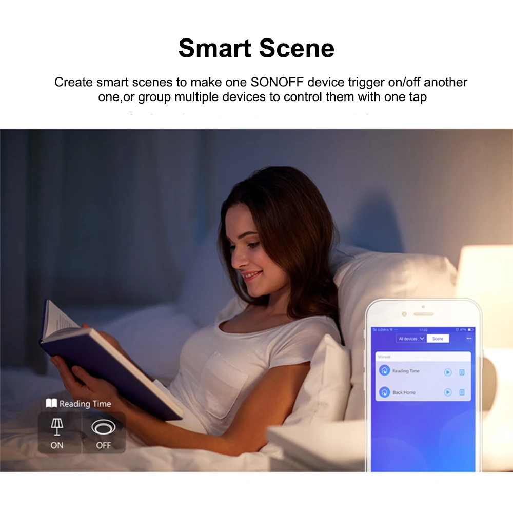 Умный настенный светильник SONOFF с Wi Fi приложение/сенсорный таймер управления