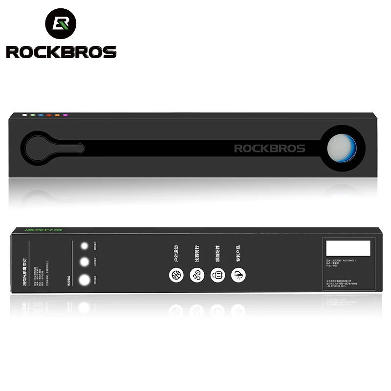 ROCKBROS IF Design Award Светодиодная лампа вспышка для горного и дорожного велосипеда