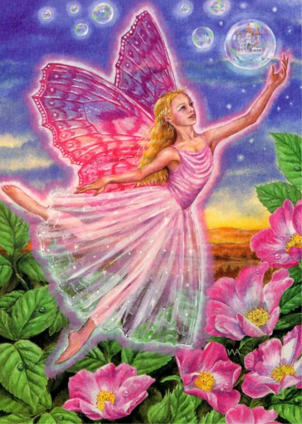 5d diy diamond painting full round angel mosaic pictures painting rhinestones embroidery diamond