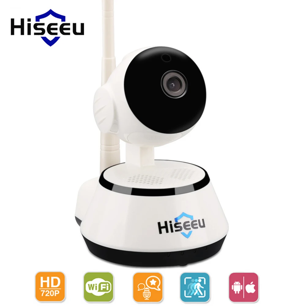 Newest Hiseeu HSY-FH2 720P WiFi 1.0MP IP Camera Motion Detection Night Vision Mini Rotatable IR Cuts Pan / Tilt with 2-Way Audio