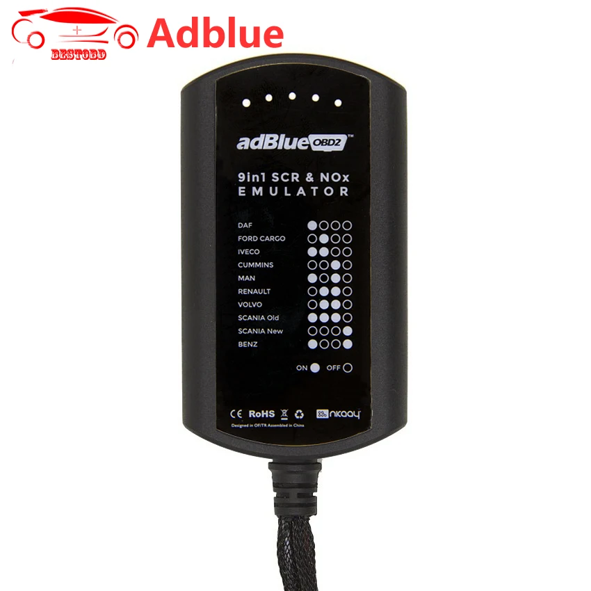 Prix pour Adblue Émulateur 9 en 1 Camions Émulation De Diagnostic-outil pour Volvo/IVECO/Scania/DAF/BENZ/Renault/Ford/Cummins/HOMME Prix pour Adblue Émulateur 9 en 1 Camions Émulation De Diagnostic-outil pour Volvo/IVECO/Scania/DAF/BENZ/Renault/Ford/Cummins/HOMME