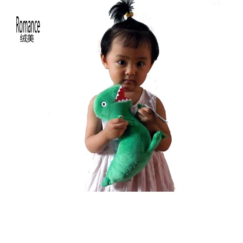 Плюшевые игрушки динозавров кукла 25 см размер зеленый динозавр плюшевые игрушки поставка фабрики новая