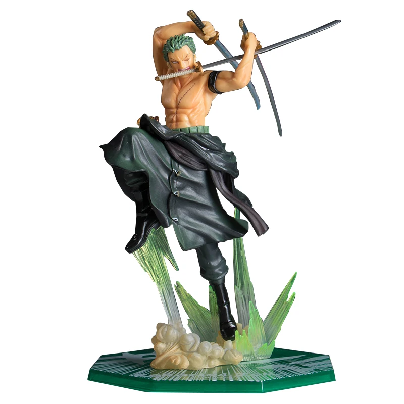 Anime One Piece Roronoa Zoro Fighting Action Figure Juguete One Piece ... - Anime One Piece Roronoa Zoro Fighting Action Figure Juguete One Piece Zoro Figures Collectible MoDel Toys