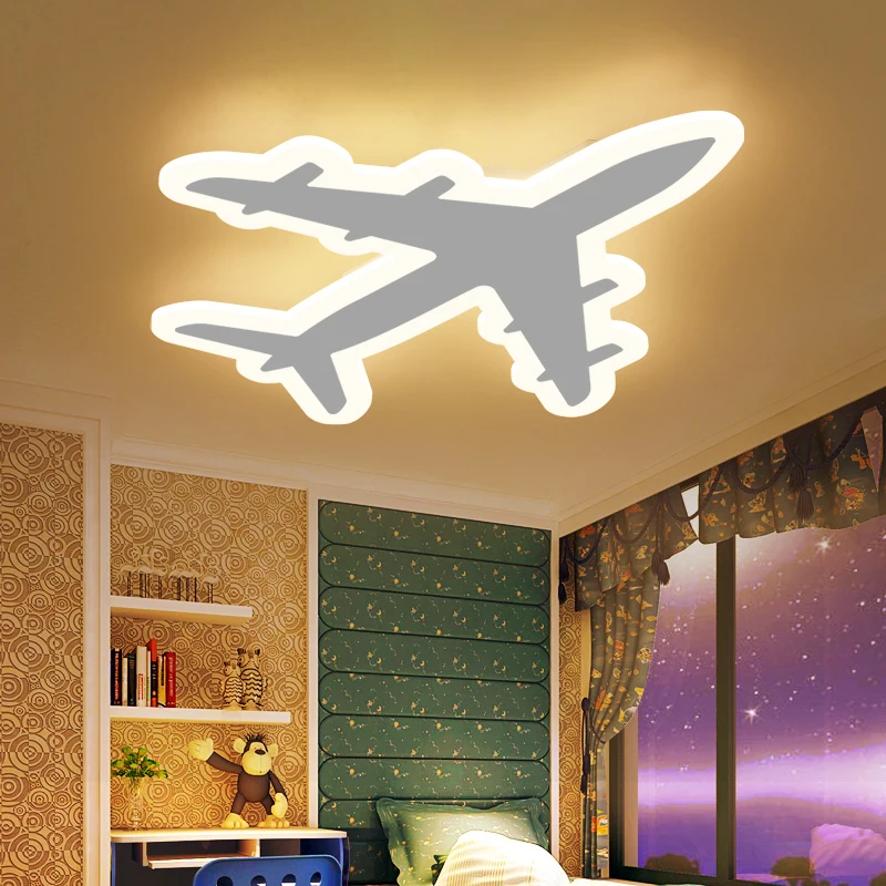 Us 98 0 50 Off Diy Acrylic Airplane Led Ceiling Light Modern Kids Bedroom Ceiling Lamp Decorative Home Indoor Lighting In Ceiling Lights From Lights