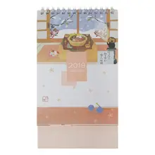 Японский стиль устанавливаемый на стол рулонная бумага календарь с заметками ежедневный планировщик таблицы годовой Органайзер дня