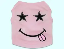 Dogs cats cute funny vest doggy fashion summer vests clothes puppy t shirts clothing pet dog cat shirt 1pcs