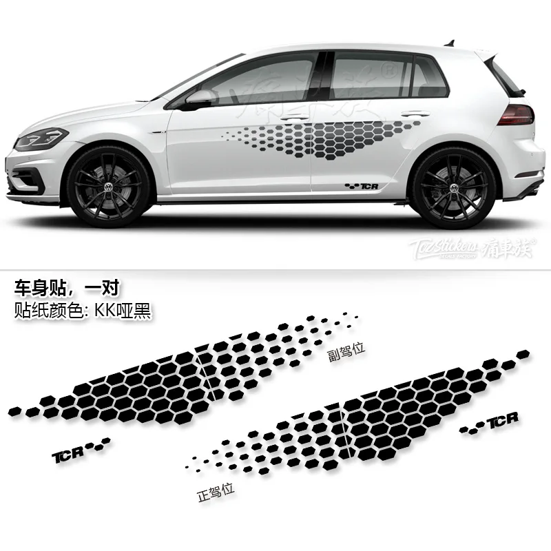 Наклейки для автомобиля Потяните цветок GOLF 7 6 2010 2019 внешний вид модифицированное