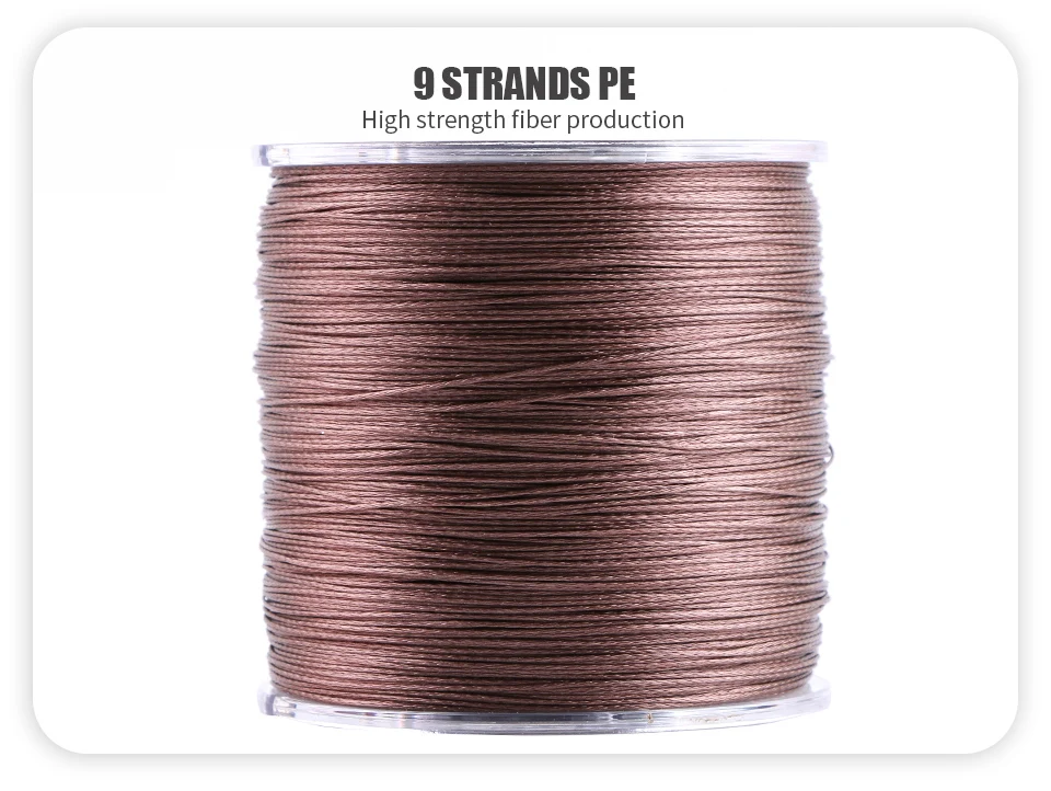 Angryfish 9 Strands Weaves Braided 500M/547YD Fishing Line Super Strong PE Line 15LB-70LB Braided Fishing Thread Angryfish 9 Strands Weaves Braided 500M/547YD Fishing Line Super Strong PE Line 15LB-70LB Braided Fishing Thread