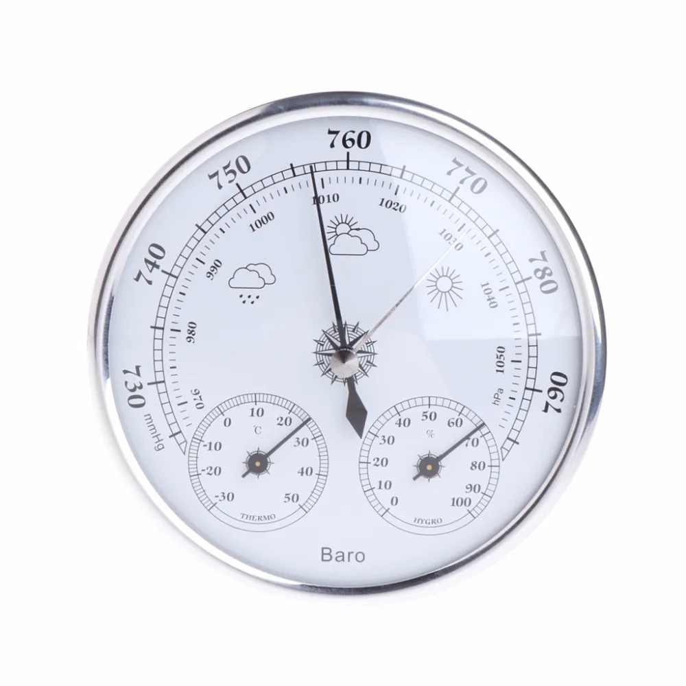 

3 in 1 Multifunctional Household Weather Station Barometer Thermometer Hygrometer Wall Hanging Hot Selling 2017 #9A30065#