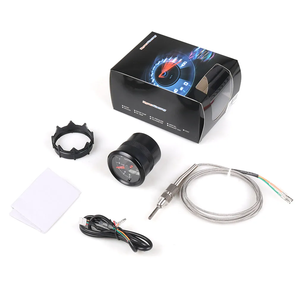 Измеритель температуры выхлопных газов Dynoracing BX101503 2 дюйма 52 мм 7 цветов Led 300 1300