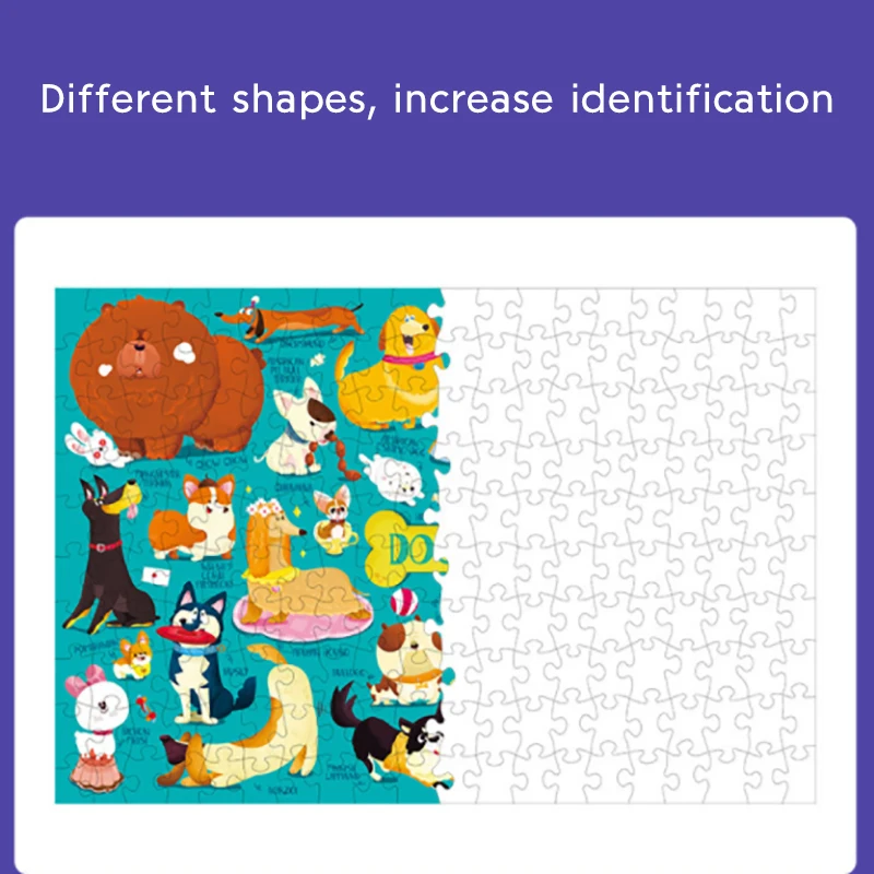 200 штук кошки собаки плакат "dogs" головоломка дети головоломки игрушки раннего развития девочек мальчиков интеллектуальное развитие
