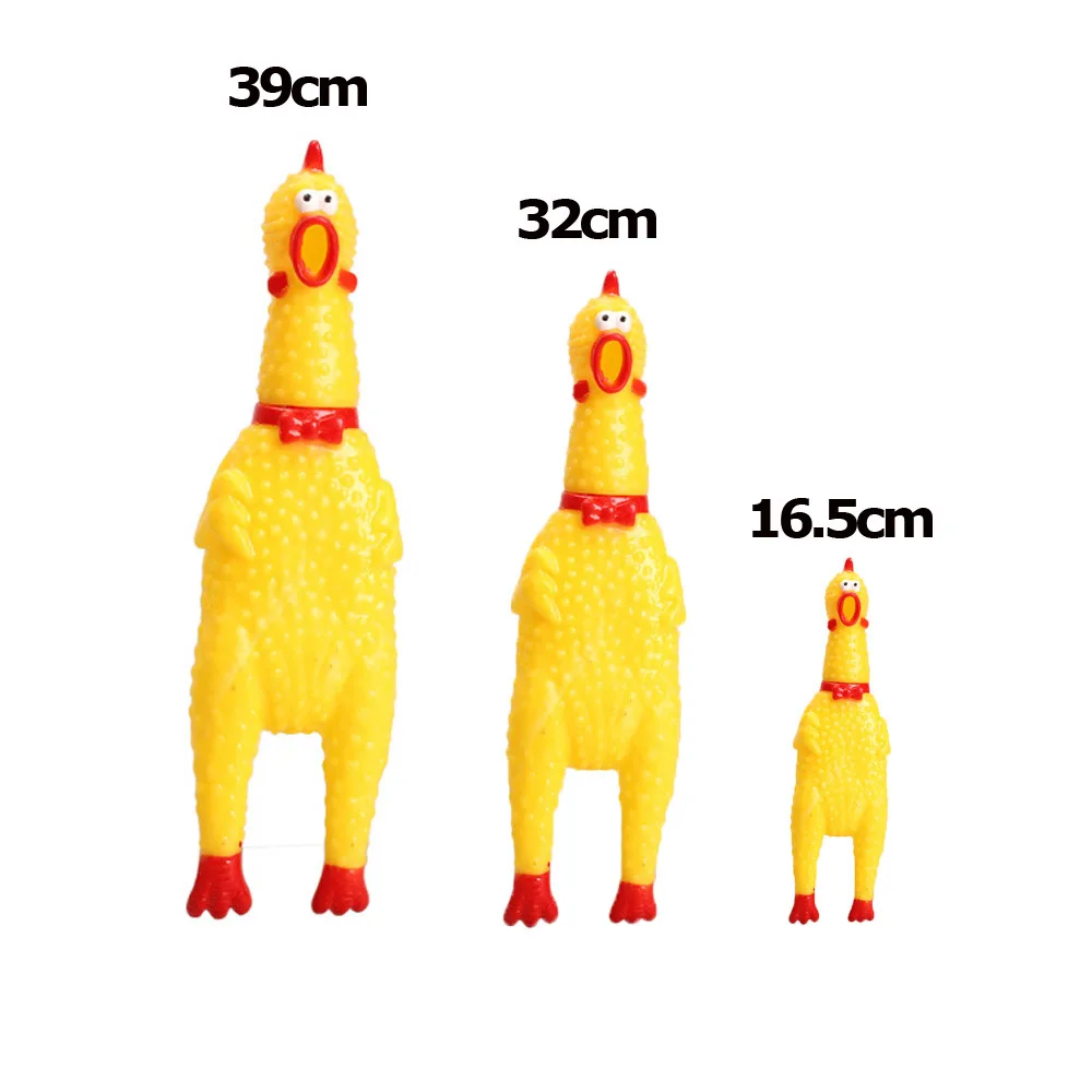 3 Sizes Funny Gadgets Novelty Yellow Rubber Dog Toy Fun Novelty