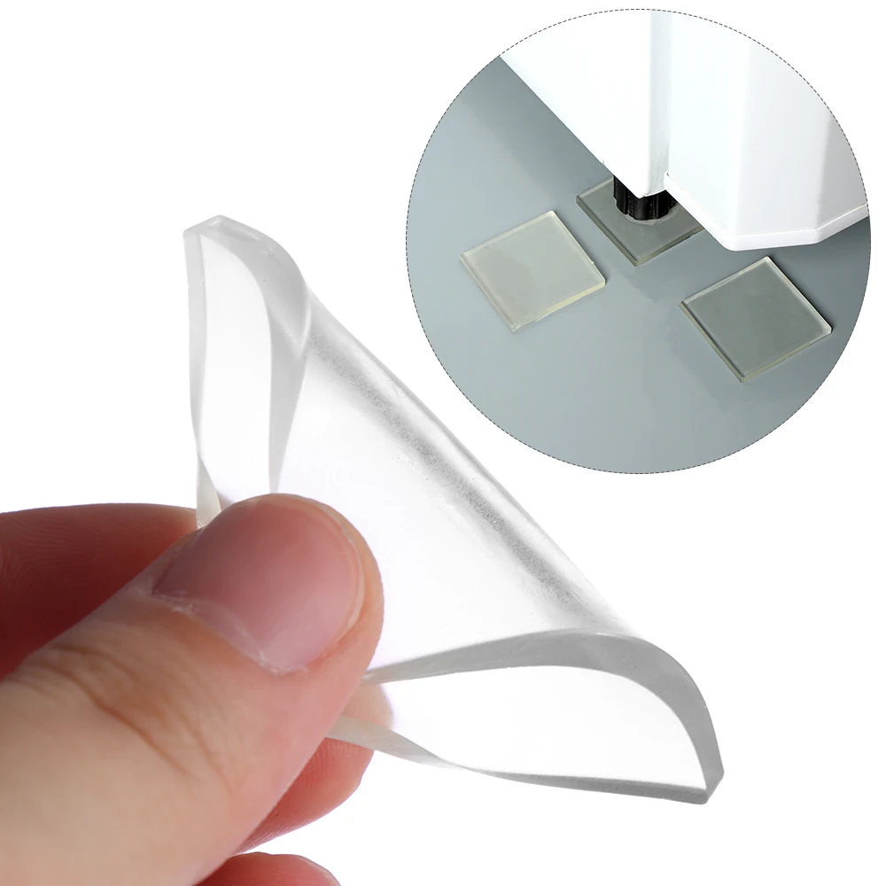 

4PCS/PACK Portable Transparent Silicone Pad Anti Vibration Non-Slip Mat Washing Machine Refrigerator Bathroom Accessory