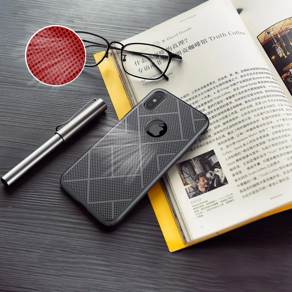 

Nillkin Lightweight heat release dissipation phone case for iphone x case cover thin air feel slim cover for iphonex cover 5.8''