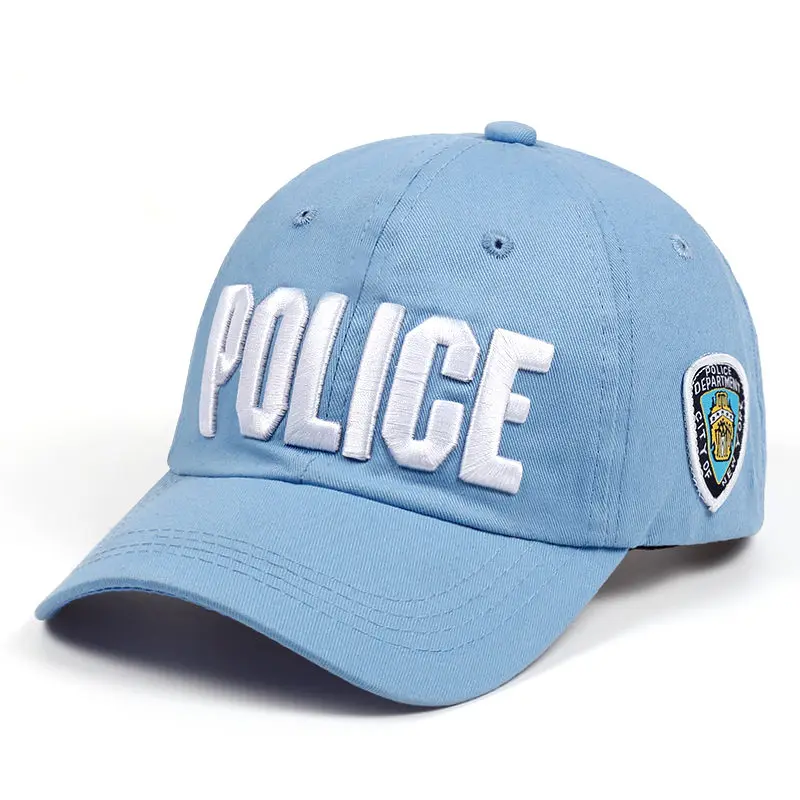 Top Quality POLICE Embroidered Adjustable Baseball Hat Ball Cap Navy Blue F//S