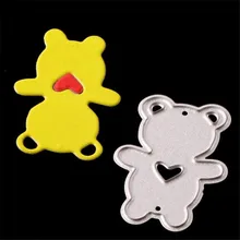

1PCS Lovely Bear Metal Die cutting Dies For DIY Scrapbooking Photo Album Decorative Embossing Folder Stencil