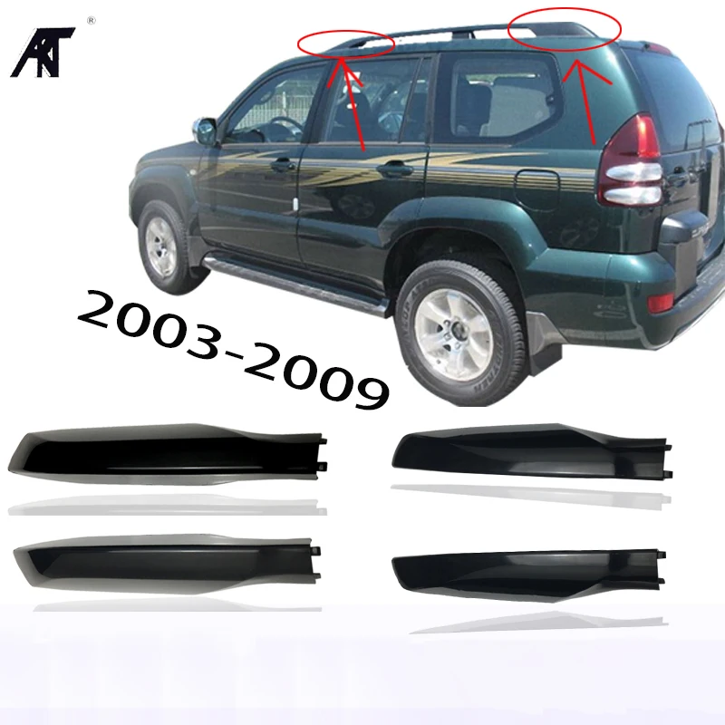 Крышка багажника на крышу для: Toyota Land Cruiser PRADO Fj120 2003 2004 2005 2006 2007 2008 2009 Черный Цвет 4 шт./лот