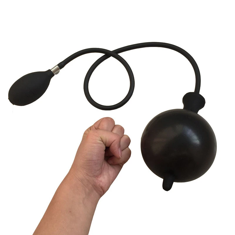 Black Inflatable Silicone Anal Plug Dilator Expandable Butt Plugs Dildo Sex Toys For Man Gay Accessories |