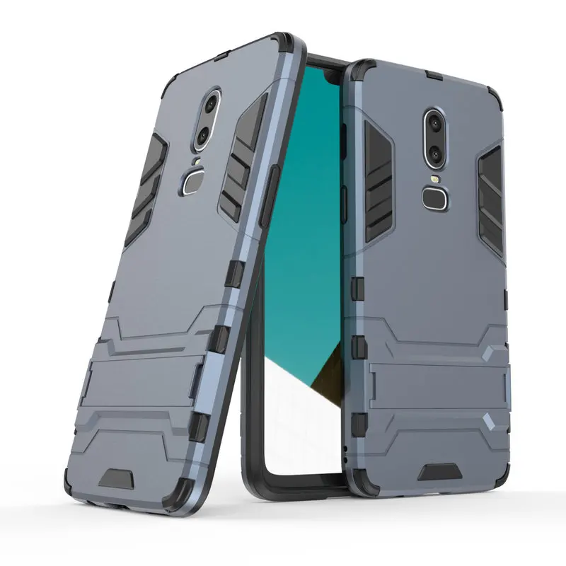 

Armor Shockproof Case For OnePlus 6 A6003 3D Shield PC+Silicone Phone Case Cover For OnePlus 6T A6013 Case Fundas Capa Coque