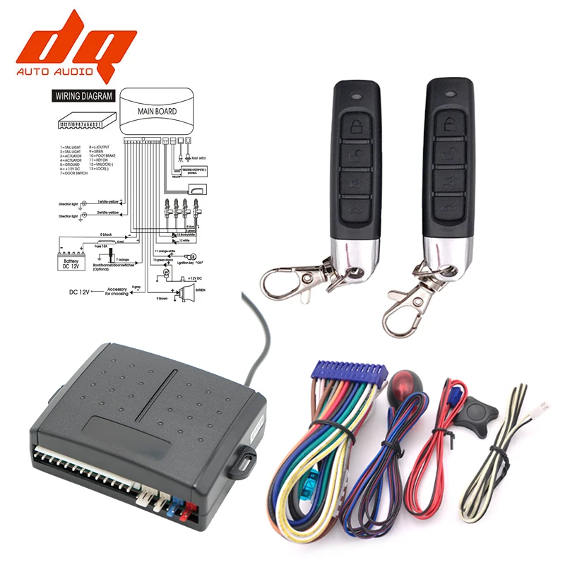 

DC12V Universal 13P Car Alarm Systems Auto Remote Central Kit Door Lock Keyless Entry System Central Locking with Remote Control