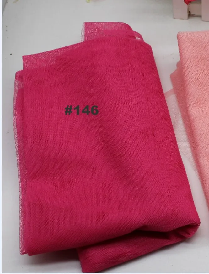 YACKALASI, 5 м/лот, Мягкая сетчатая ткань, женское платье, тюль, ткань 150 см в ширину, полиэстер, для москитной ткани, размер 1,2 мм, отверстие - Цвет: 146 Dark Rose