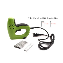 2 в 1 F15 гвозди u-скобы Электрический гвоздь степлер пистолет с 600 шт гвозди обрамление снасти
