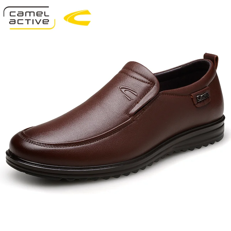 Camel Active Men Casual Shoes Luxury Business Dress Shoes Genuine Leather Slip-On Oxfords Shoes Plus Size 38-44 zapatos 18018