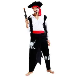 2019 мужской пиратский костюм для косплея взрослый человек пиратский костюм на Хэллоуин фестиваль парад Маскарад нарядное платье наряд для
