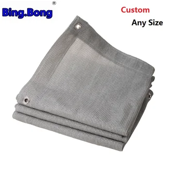 

Custom Any Size Awning Sun Shade Net HDPE Mesh Grey Shading 90% Anti-UV Garden Courtyard Balcony Outdoor Patio Swim Pool beach