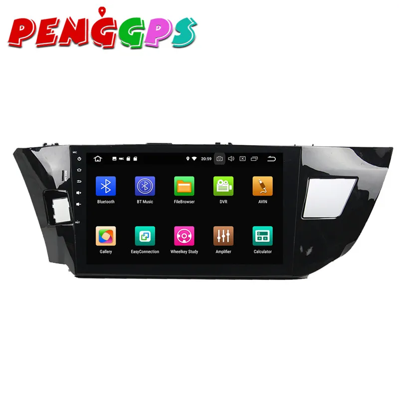 Sale 2 din Car DVD Player GPS Navigation Headunit Android 8.0 7.1 For Toyota LEVIN 2013 2014 2015 Stereo Multimedia Satnav Video Auto 8